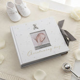 Personalised Christening Day Photo Album Gift With Raised Icons Boxed Christening Photo Album ukgiftstoreonline