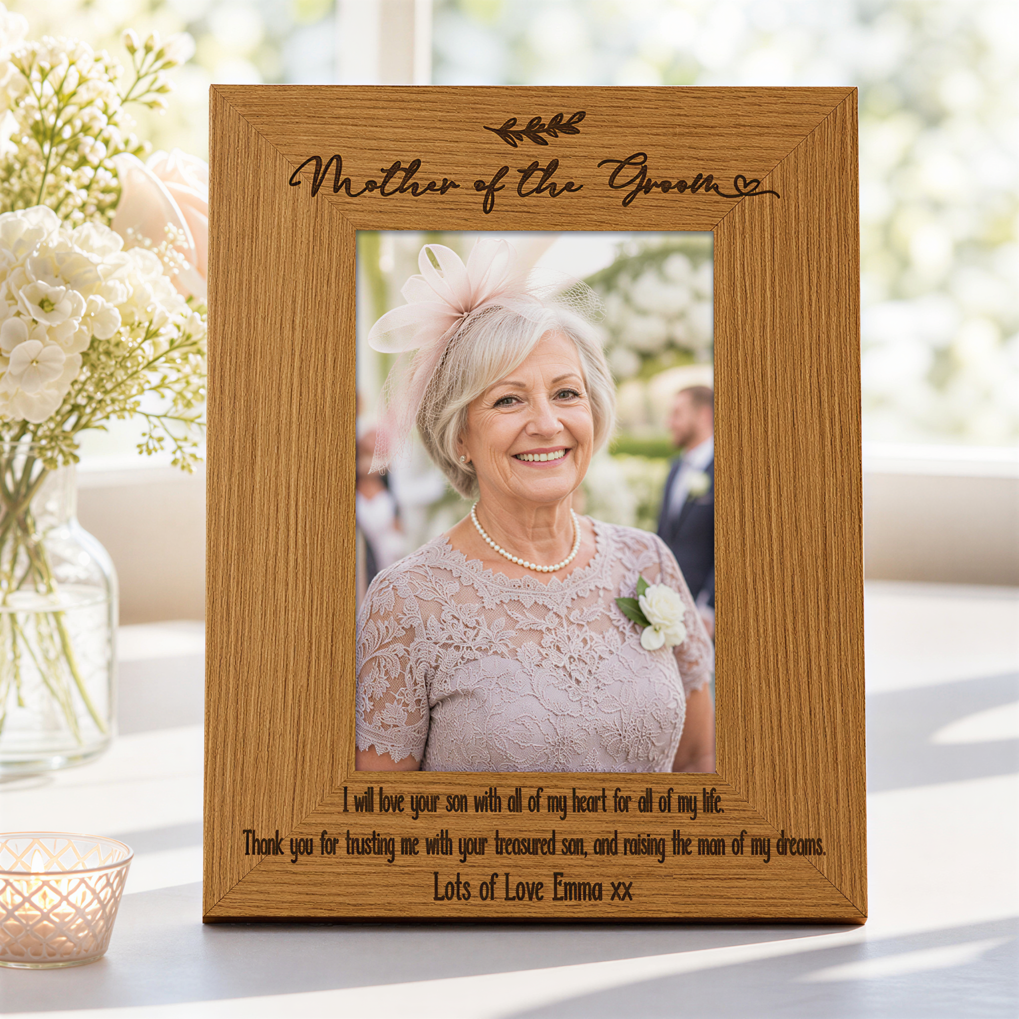 Personalised Mother Of The Groom Wedding Photo Picture Frame Portrait Photo Frame ukgiftstoreonline