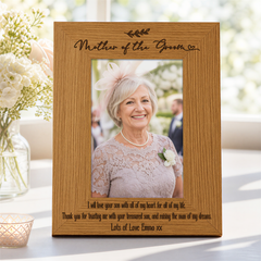 Personalised Mother Of The Groom Wedding Photo Picture Frame Portrait Photo Frame ukgiftstoreonline