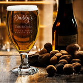 Personalised Craft Beer Cider Ale Glass For Him Time to Relax
