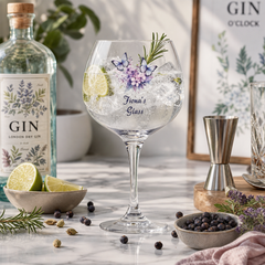 Personalised Purple Butterfly Cocktail Gin Glass Gift For Her Personalised Gin Glasses ukgiftstoreonline