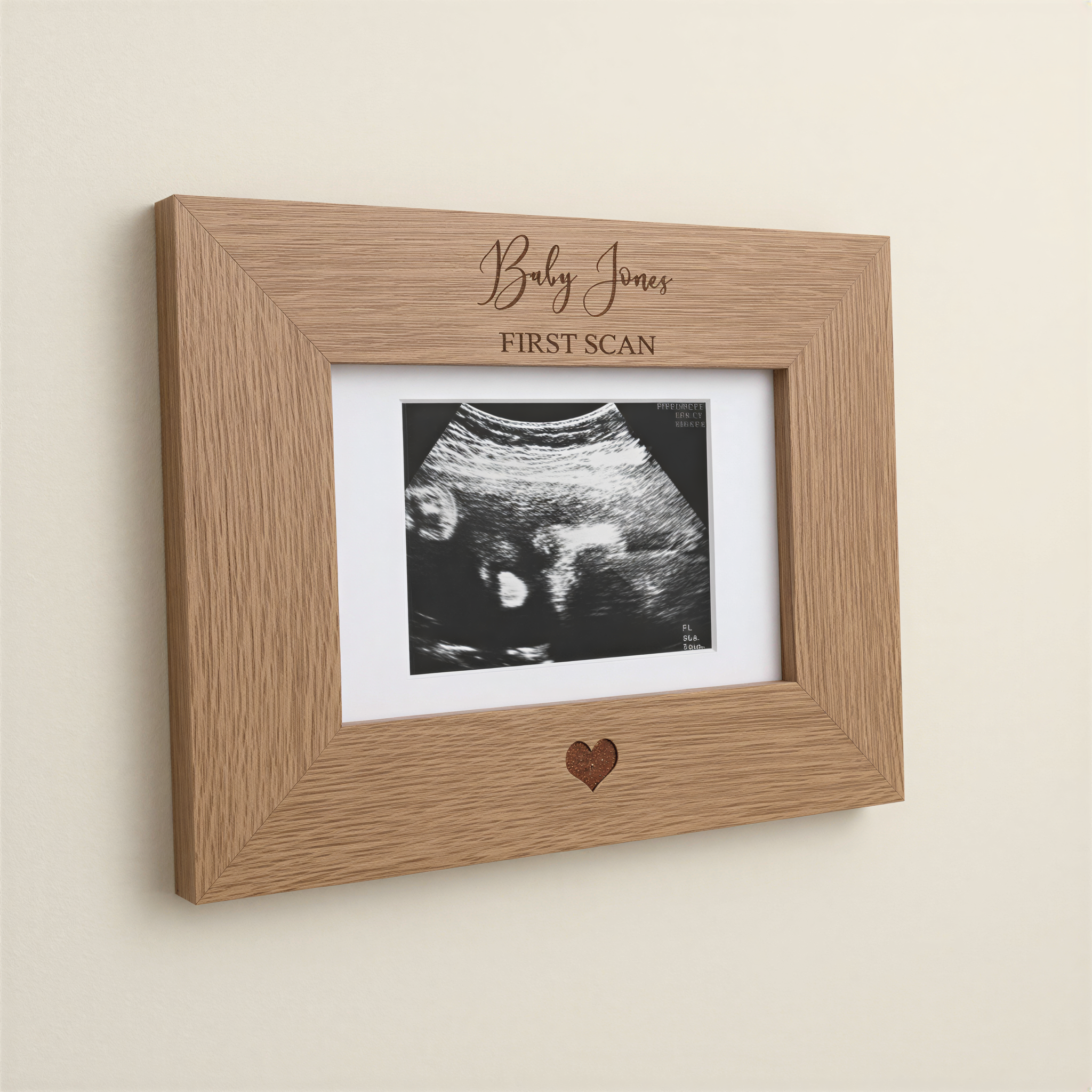 Personalised Baby Scan Frame, First Scan Photo Frame With Stand Photo Frame ukgiftstoreonline