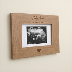 Personalised Baby Scan Frame, First Scan Photo Frame With Stand Photo Frame ukgiftstoreonline