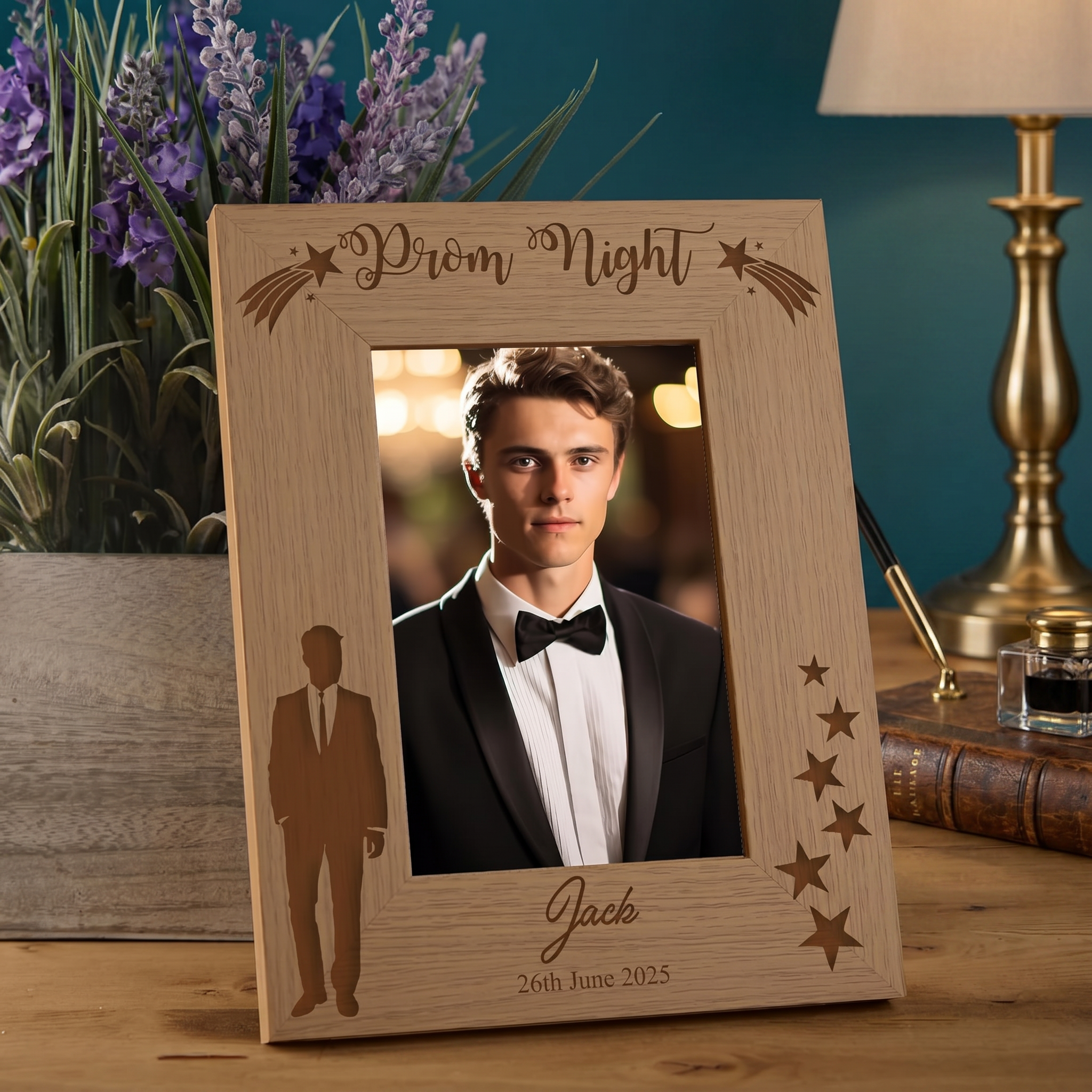 Personalised Prom Night Male Design Tuxedo Photo Frame Gift Photo Frame ukgiftstoreonline