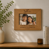 Personalised Sister Photo Frame, Wooden Landscape Sentiment Gift Photo Frame ukgiftstoreonline
