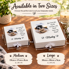 Custom Pet Memorial Box With Photo For Pet Lovers Personalised Condolence & Memory Treasure Sympathy Gift ukgiftstoreonline