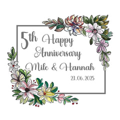 Personalised Any Anniversary Candle Gift 1st, 5th, 10th, 25th, 30th, 40th, 50th, 60th