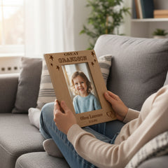 Personalised Great Grandson Portrait Wooden Photo Frame Gift Grandson Photo Frame ukgiftstoreonline
