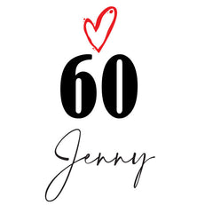 Personalised 60th Birthday Champagne Prosecco Glass Gift For Her