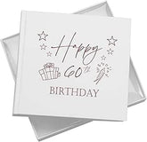 60th Birthday White Photo Album Gift For Her Or Him With Present Design Pack of 5 Wholesale Trade photo album ukgiftstoreonline