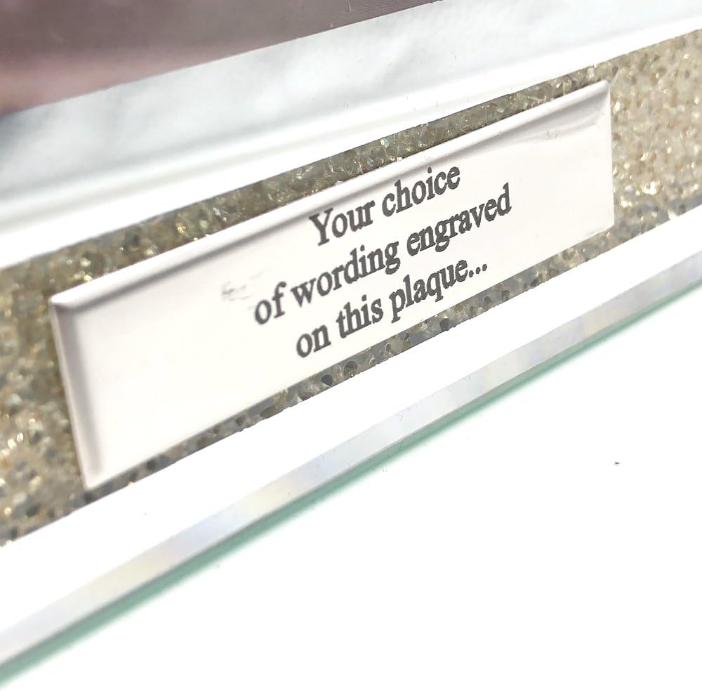 Personalised 50th Diamond Anniversary Crystal Border Photo Frame Gift Anniversary Photo Frame ukgiftstoreonline