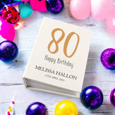 Personalised 80th Birthday Photo Album With Sleeves 100 x 6x4 Capacity
