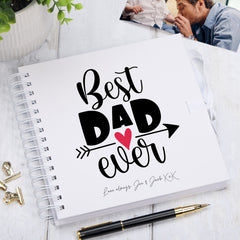 Personalised Best Dad Ever Scrapbook Photo Album Memory Keepsake Book