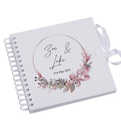 Personalised Wedding Day Gift Guest Book, Scrapbook, Photo album