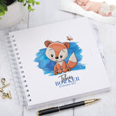 Personalised Baby Boy Cute Fox Design Scrapbook Photo Album Memory Keepsake
