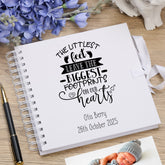 Personalised Baby Memorial Remembrance The Littlest Feet Scrapbook Photo Album Guest Book Memory Keepsake
