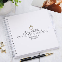 Personalised Congratulations on your Engagement Scrapbook Photo Album