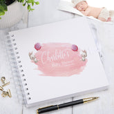 Personalised Baby Shower Rabbit Design Scrapbook Photo Album Guest Book