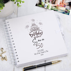 Personalised Any Age Happy Birthday Gift Scrapbook Photo Album
