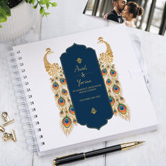 Personalised Indian Themed Wedding Scrapbook Photo Album Guest Book