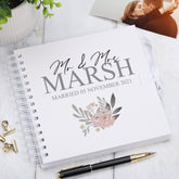 Personalised Mr & Mrs Wedding Scrapbook Photo Album Guestbook