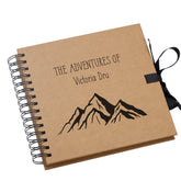 Personalised Brown Adventures of Travel Scrapbook Photo Album