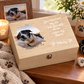 Personalised Pet Memorial Box, Wooden Keepsake With Photo For Pet Lovers Keepsake Memory Box ukgiftstoreonline