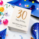 Personalised 30th Birthday Photo Album With Sleeves 100 x 6x4 Capacity Personalised Photo Album ukgiftstoreonline
