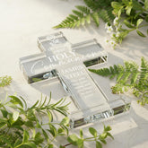 1st Holy Communion Gift, Personalised First Communion Engraved Cross Keepsake Gift For a Boy or Girl ukgiftstoreonline