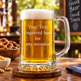 Engraved Personalised Pint Glass Beer Tankard Gift For Men personalised beer glasses ukgiftstoreonline