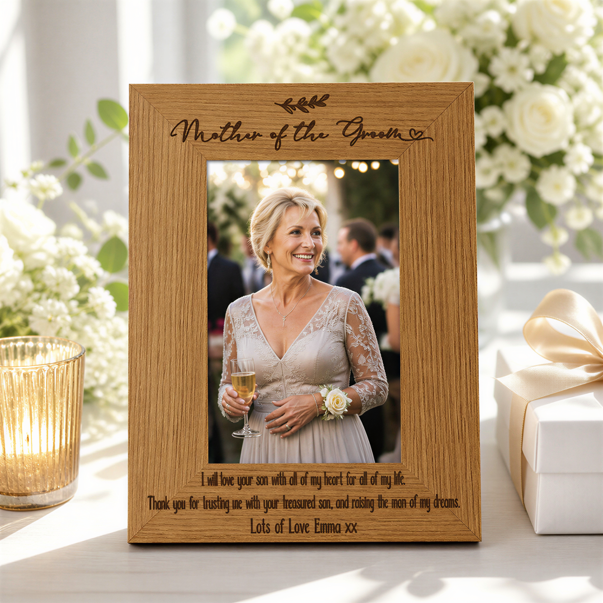 Personalised Mother Of The Groom Wedding Photo Picture Frame Portrait Photo Frame ukgiftstoreonline