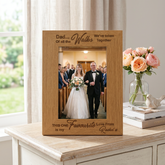 Personalised Father Of The Bride Gift Wooden Photo Frame Photo Frame ukgiftstoreonline