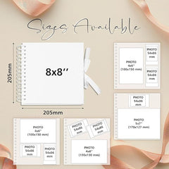 Personalised Baby Shower Multiple Colour Guest Book Scrapbook or Photo Album Foil Print Scrapbook ukgiftstoreonline