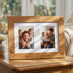Dad In Loving Memory Photo Frame Double 6x4 Inch Personalised Photo Frame ukgiftstoreonline