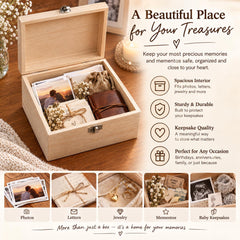 Personalised Keepsake Box | Wooden Engraved | 30cm or 17cm Sizes | Any Title | Any Sentiment ukgiftstoreonline