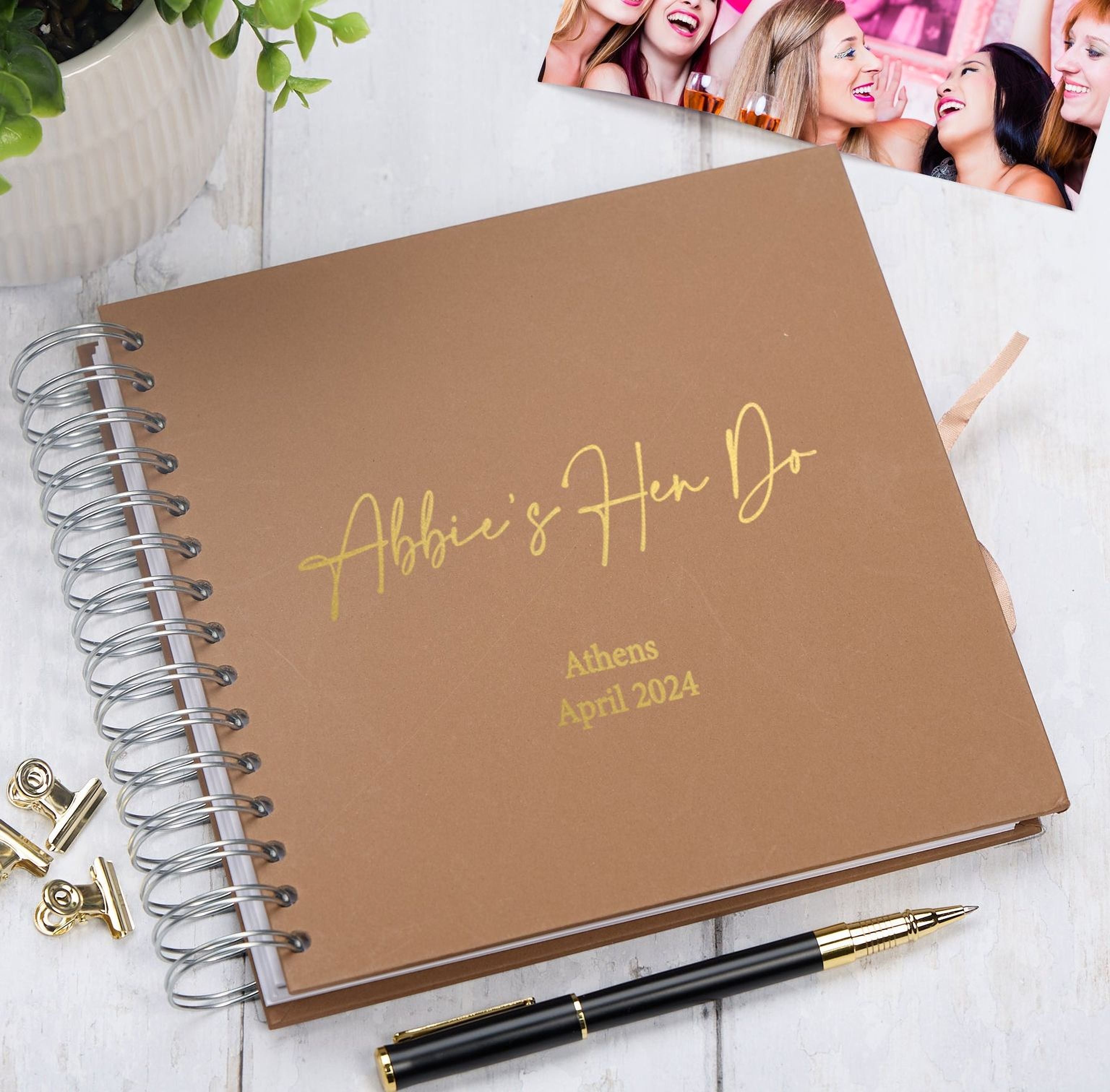 Personalised Hen Night Do Multiple Colour Guest Book Scrapbook or Photo Album Scrapbook ukgiftstoreonline