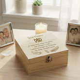 Dad In Loving Memory Engraved Wooden Keepsake Box Gift Keepsake Memory Box ukgiftstoreonline