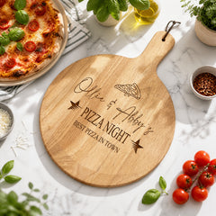 Personalised Pizza Board | Large Wooden Paddle, Couples Gift UK. ukgiftstoreonline