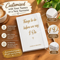 Personalised Wedding Planner Notebook, A5 Bridal To Do List Book ukgiftstoreonline