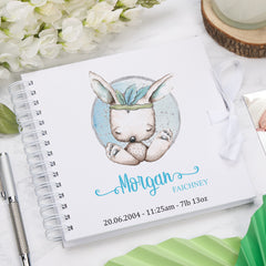 Personalised Baby Rabbit Scrapbook Photo Album Or Memory Book