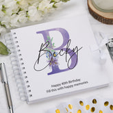 Personalised Any Name Monogram Sentiment Scrapbook Photo Album Guest Book