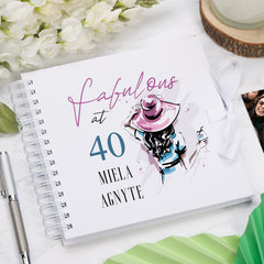 Personalised Fabulous Birthday Scrapbook Photo Album Or Guest Book 18th, 21st, 30th, 40th