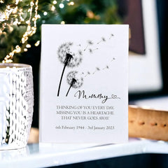 Personalised Mummy Remembrance With Dandelions 100 x 6"x4" Photo Album Personalised Photo Album ukgiftstoreonline