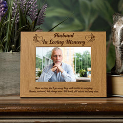 Husband Memorial Remembrance Photo Frame Husband Photo Frame ukgiftstoreonline
