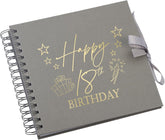 Wholesale Trade Pack of 10 - 18th Birthday Scrapbooks With Present Design Birthday Photo Album ukgiftstoreonline