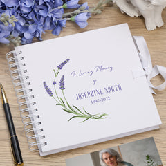Personalised In Loving Memory Remembrance Book, Photo Album, Scrapbook