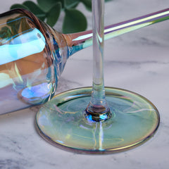 Personalised 50th Birthday Iridescent Champagne Prosecco Glass Gift