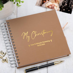 Personalised Our Christening Guest Book, Photo Album or Scrapbook Scrapbook ukgiftstoreonline