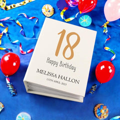 Personalised 18th Birthday Photo Album With Sleeves 100 x 6x4 Capacity