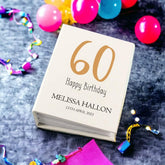 Personalised 60th Birthday Photo Album With Sleeves 100 x 6x4 Capacity